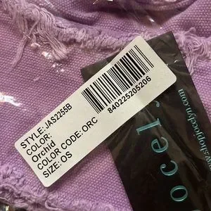Jocelyn Jas Bucket Hat in Orchid Jocelyn frayed reversible packable cotton women main image 2